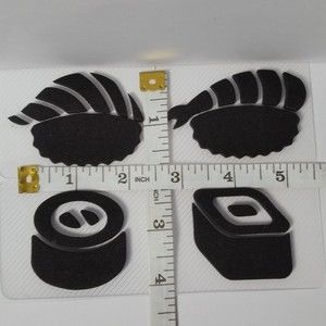 Stash Stamps 9 Piece Set Sushi Food Scrapbook Paper Crafts Card Making